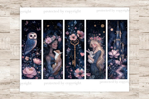 Garden Bookmark | Fantasy Printable Bundle SVG GlamArtZhanna 