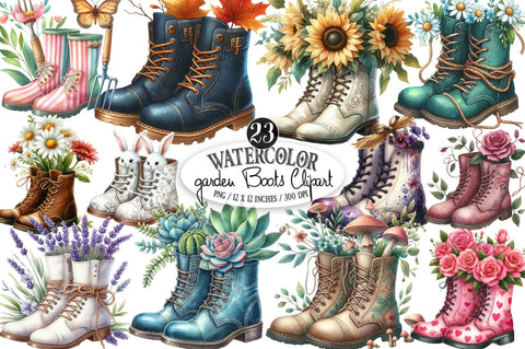 Garden Boots Sublimation Clipart Sublimation SVGista 