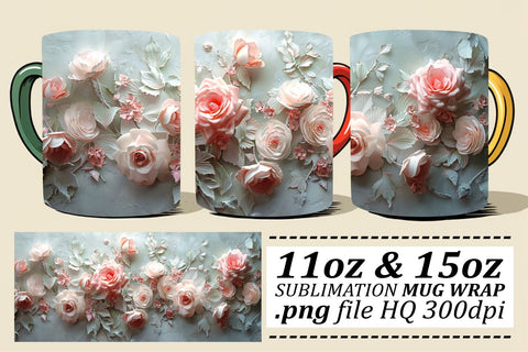 Garden Delight Cup Charm - Sublimated Elegance for Spring Sublimation afrosvg 