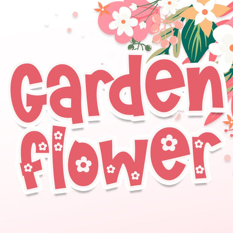 Garden Flower Font Font Dm Letter Studio 