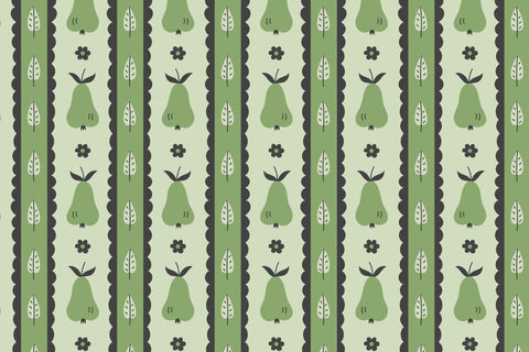 Garden Fruits Seamless Patterns & Digital Papers Digital Pattern Rin Green 