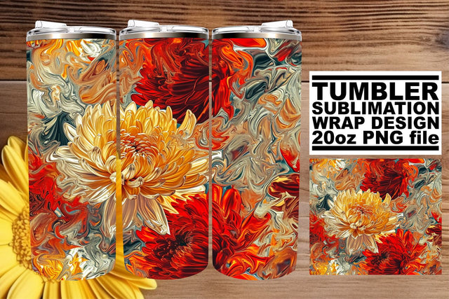 Garden Glory Tumbler Wrap: Spring Symphony Sublimation afrosvg 