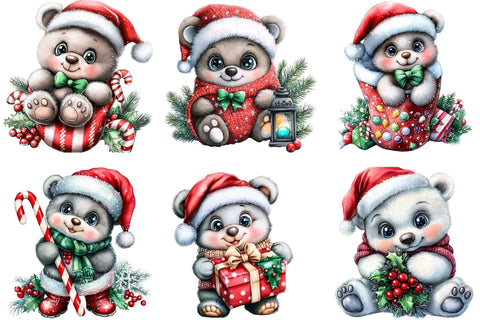 Garden Gnome Clipart Bundle Sublimation SVGArt 
