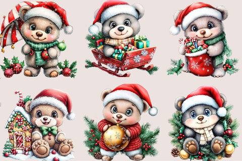 Garden Gnome Clipart Bundle Sublimation SVGArt 