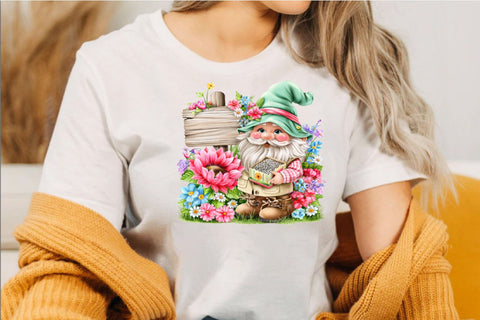 Garden Gnome Clipart PNG Bundle Sublimation SVGArt 
