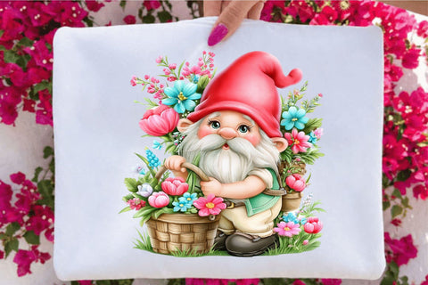 Garden Gnome Clipart PNG Bundle Sublimation SVGArt 