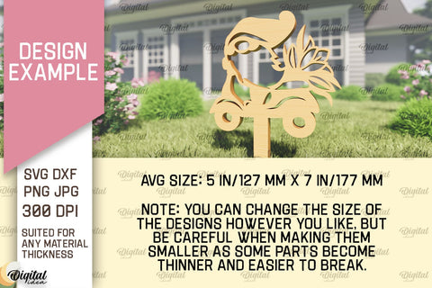 Garden Gnomes Laser Cut Bundle. Garden Stakes SVG SVG Evgenyia Guschina 