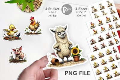 Garden Grumps Sticker Sublimation artnoy 