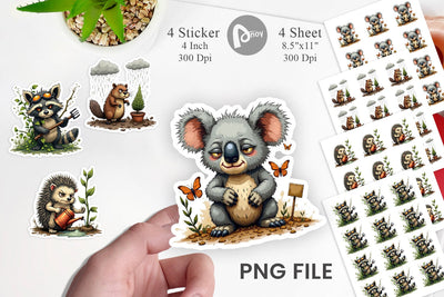 Garden Grumps Sticker Sublimation artnoy 