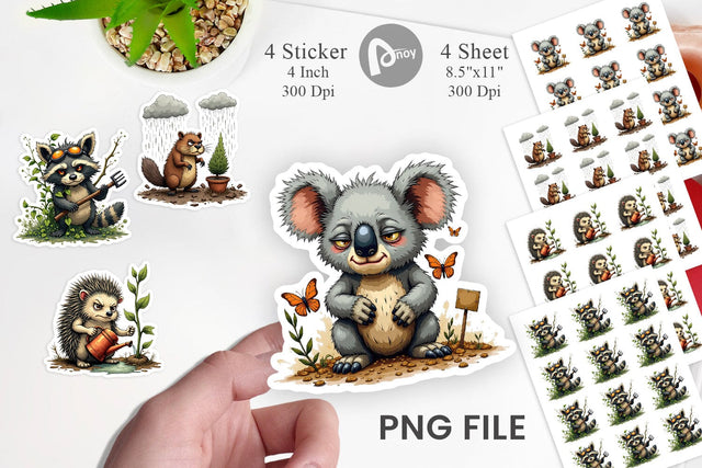 Garden Grumps Sticker Sublimation artnoy 