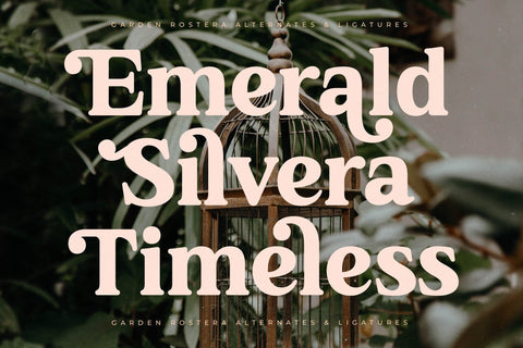 Garden Rostera - Modern Vintage Serif Font Letterena Studios 