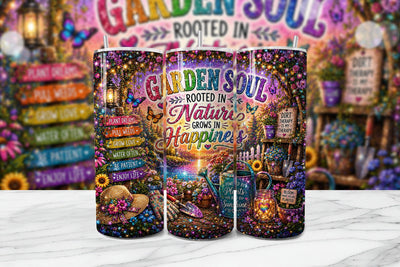 Garden Soul Rooted Nature Tumbler Wrap Sublimation BijouBay 