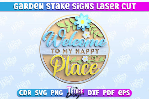 Garden Stake Sign Bundle | Plant Stakes | Plant Marker | Lawn Stake | CNC File SVG The T Store Design 