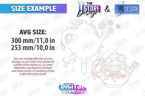 Garden Stake Sign | Plant Stakes | Plant Marker | Lawn Stake | CNC File SVG Fly Design 