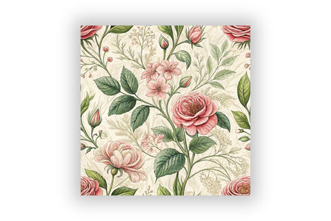 Garden Toile Digital Paper Pack, Vintage Floral Toile, Gingham & Stripe Seamless Patterns, Wedding, Scrapbooking & Printable Crafts Digital Pattern FloridPrintables 