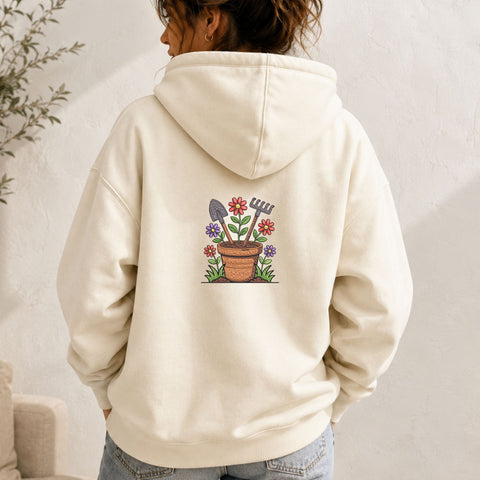 Garden Tools Flower Pot Machine Embroidery Design Gardening Floral Embroidery File Embroidery/Applique DESIGNS PatternFeed8 