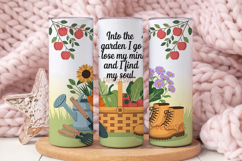 Garden Tumbler Wrap 20oz Sublimation DesignSVG 