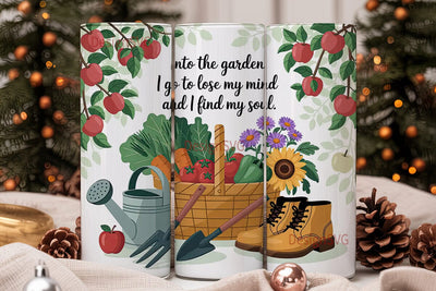 Garden Tumbler Wrap 20oz Sublimation DesignSVG 