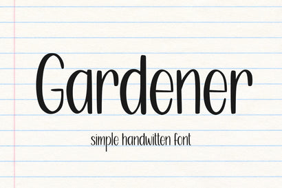 Gardener Font Abo Daniel Studio 