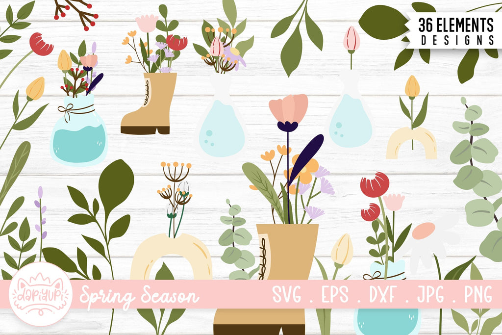 Gardening Clipart Bundle | Spring SVG Bundle - So Fontsy