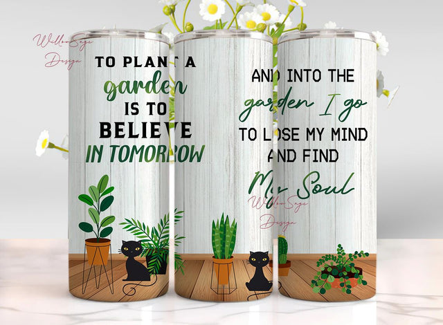 Gardening Gifts To Plant A Garden, Gardening Cup, Plant Cup, Stainless Steel Tumbler With Lid Funny Tumbler Gifts For Plant Lover Sublimation WillowSageDesign 