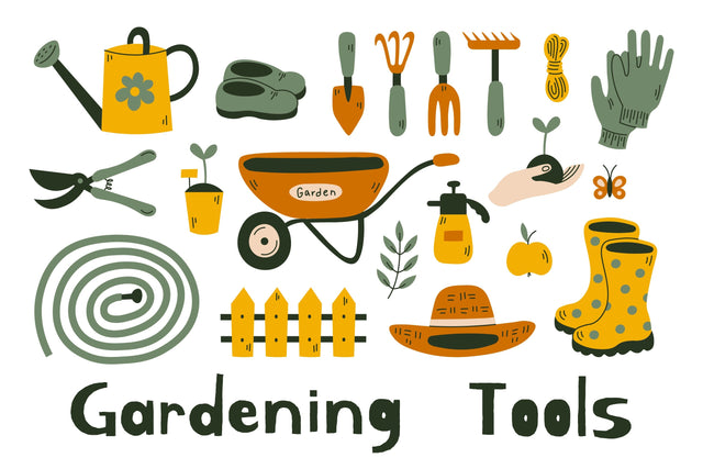 Gardening Tools PNG Clipart Sublimation Rin Green 