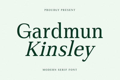 Gardmun Kinsley - Modern Serif Font Font Letterena Studios 