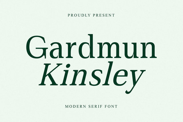 Gardmun Kinsley - Modern Serif Font Font Letterena Studios 