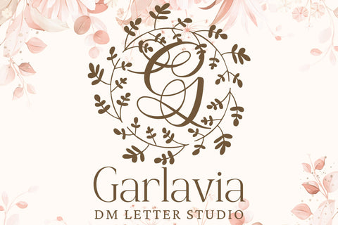 Garlavia Monogram Font Dm Letter Studio 