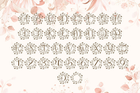 Garlavia Monogram Font Dm Letter Studio 
