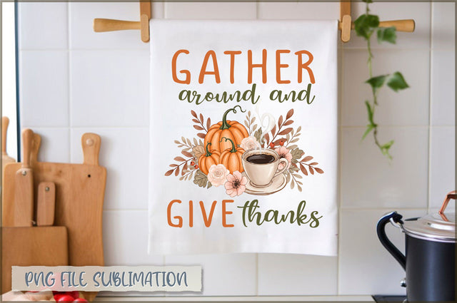 Gather around and give thanks Towel PNG Sublimation Shetara Begum 
