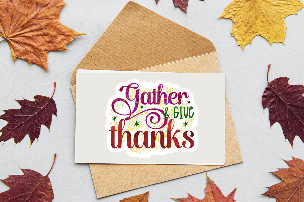 Gather & give Sticker Design - So Fontsy