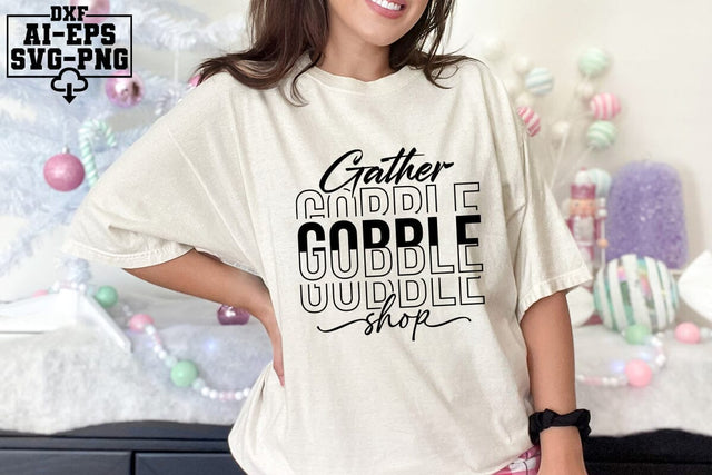 Gather Gobble Shop Svg Cut Files Creative Art SVG CraftlabSvg55 
