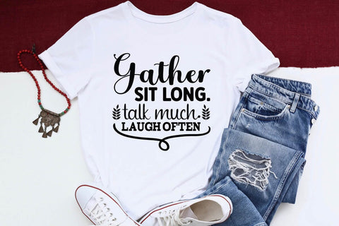 Gather sit long talk much laugh often SVG Angelina750 