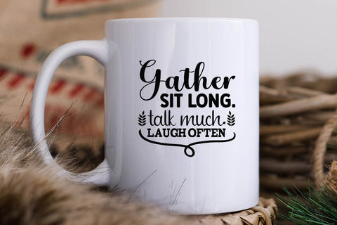 Gather sit long talk much laugh often SVG Angelina750 
