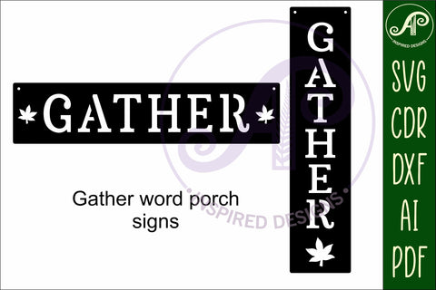 Gather Word wall art sign, SVG file SVG APInspireddesigns 
