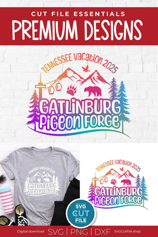 Gatlinburg svg, Pigeon Forge svg, 2025 Tennessee Family Vacation SVG SVG Cut File 
