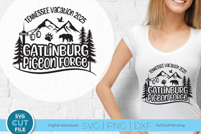 Gatlinburg svg, Pigeon Forge svg, 2025 Tennessee Family Vacation SVG SVG Cut File 