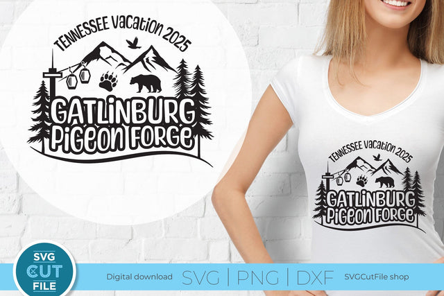Gatlinburg svg, Pigeon Forge svg, 2025 Tennessee Family Vacation SVG SVG Cut File 