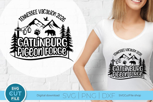 Gatlinburg svg, Pigeon Forge svg, 2026 Tennessee Family Vacation SVG SVG Cut File 