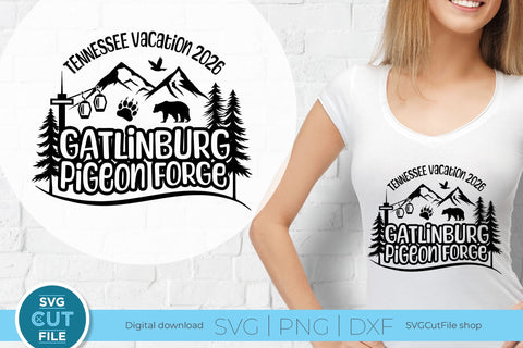 Gatlinburg svg, Pigeon Forge svg, 2026 Tennessee Family Vacation SVG SVG Cut File 