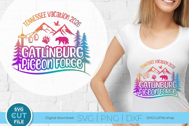 Gatlinburg svg, Pigeon Forge svg, 2026 Tennessee Family Vacation svg SVG SVG Cut File 