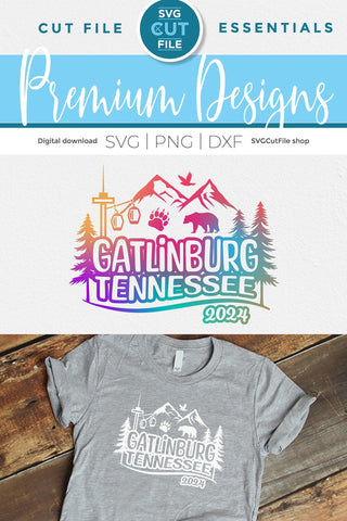 Gatlinburg Tennessee svg, 2024 Family TN Trip SVG-Girls vacation with Friends SVG SVG Cut File 