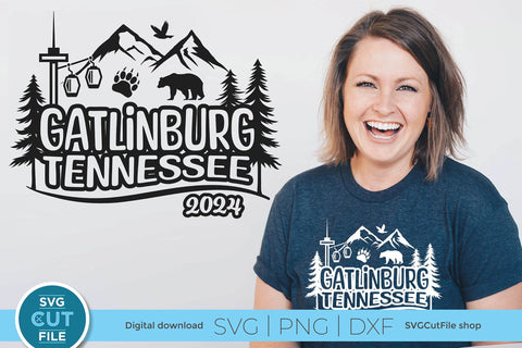 Gatlinburg Tennessee svg, 2024 Family TN Trip SVG-Girls vacation with Friends SVG SVG Cut File 