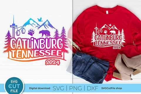 Gatlinburg Tennessee svg, 2024 Family TN Trip SVG-Girls vacation with Friends SVG SVG Cut File 