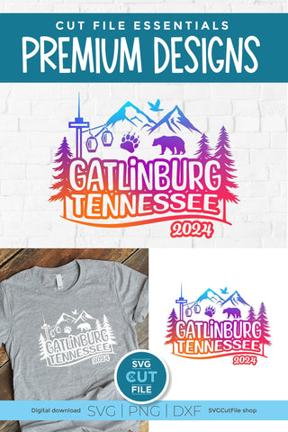 Gatlinburg Tennessee svg, 2024 Family TN Trip SVG-Girls vacation with Friends SVG SVG Cut File 