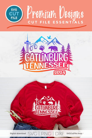 Gatlinburg Tennessee svg, 2024 Family TN Trip SVG-Girls vacation with Friends SVG SVG Cut File 