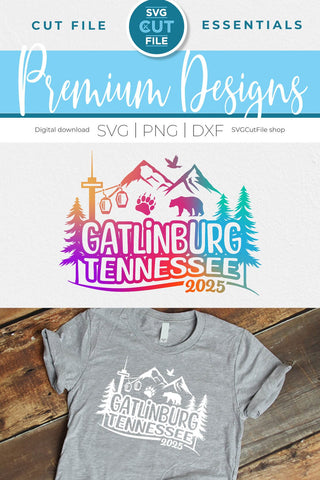 Gatlinburg Tennessee svg, 2025 Family TN Trip -Girls vacation with Friends SVG SVG Cut File 