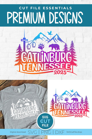 Gatlinburg Tennessee svg, 2025 Family TN Trip -Girls vacation with Friends SVG SVG Cut File 