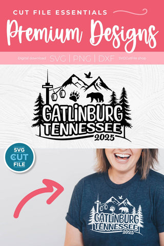 Gatlinburg Tennessee svg, 2025 Family TN Trip SVG-Girls vacation with Friends SVG SVG Cut File 
